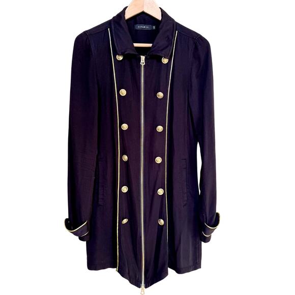 Civarize Jacket Womens Japanese 44 US S Black Military Rock Concert Streetwear - Picture 1 of 8